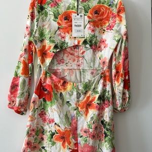 Floral Zara dress. Long sleeve.